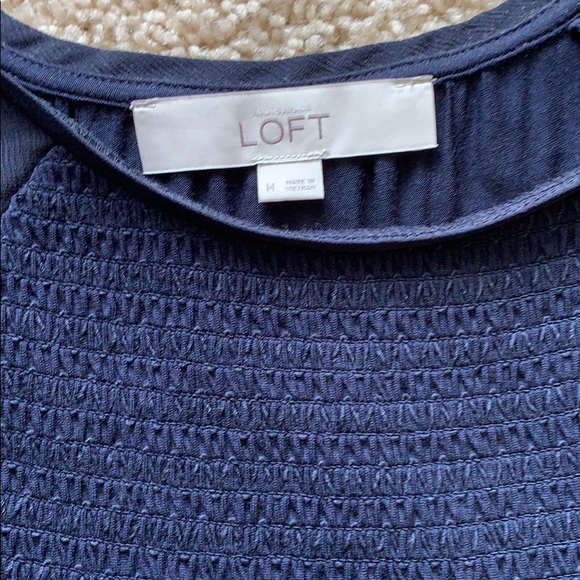 Loft blue shirt . Never worn . No tags - Picture 2 of 3